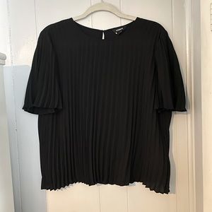 Express Black Short Sleeve Blouse